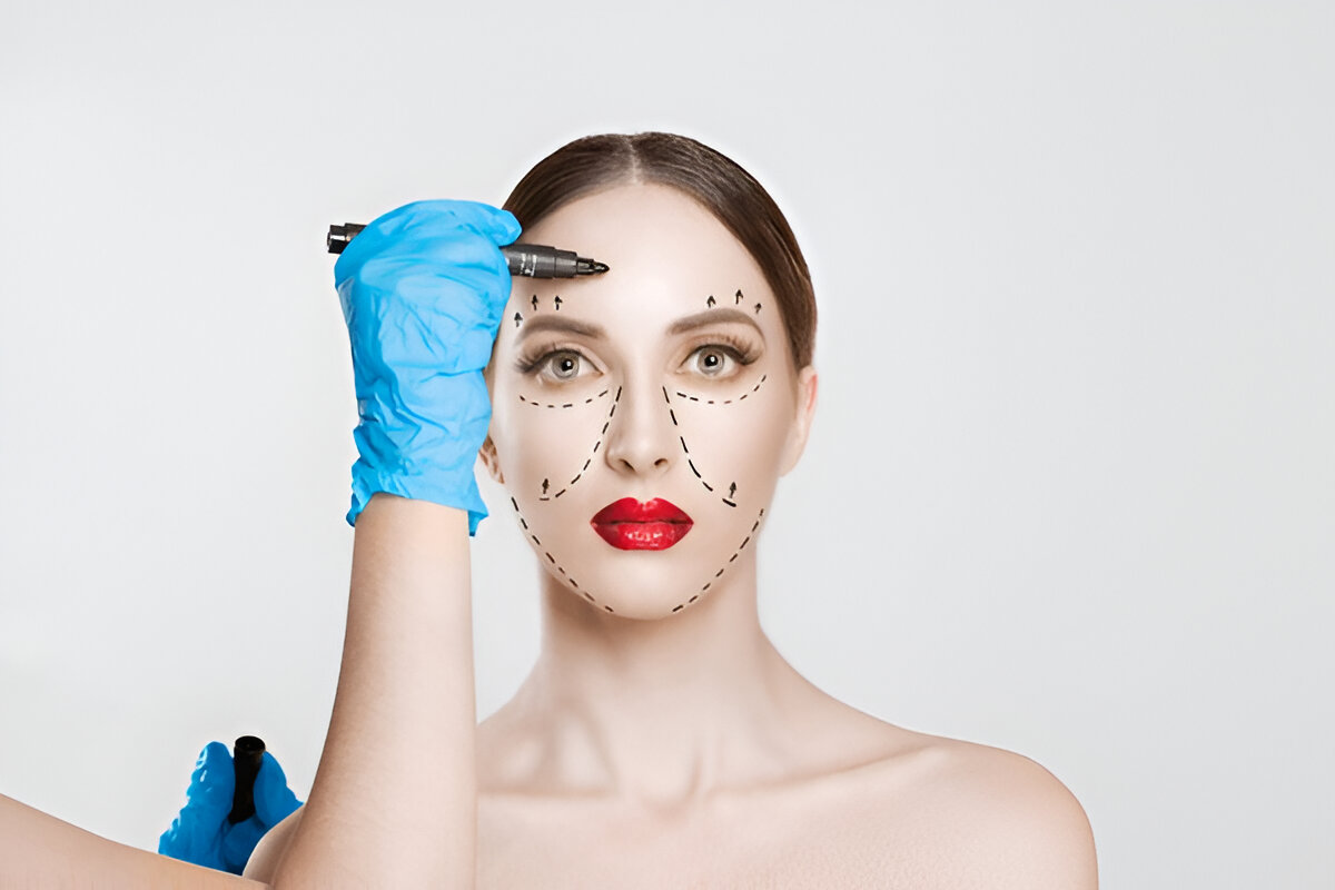Full Face Sculpting in Delhi promotional banner showcasing a young woman with enhanced facial features, highlighting the benefits of non-surgical facial contouring in Delhi.