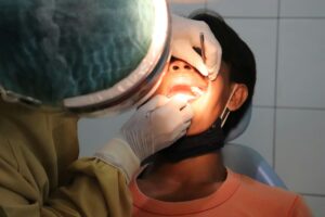 A close-up of a woman showcasing her Dimple creation Surgery in Delhi.
